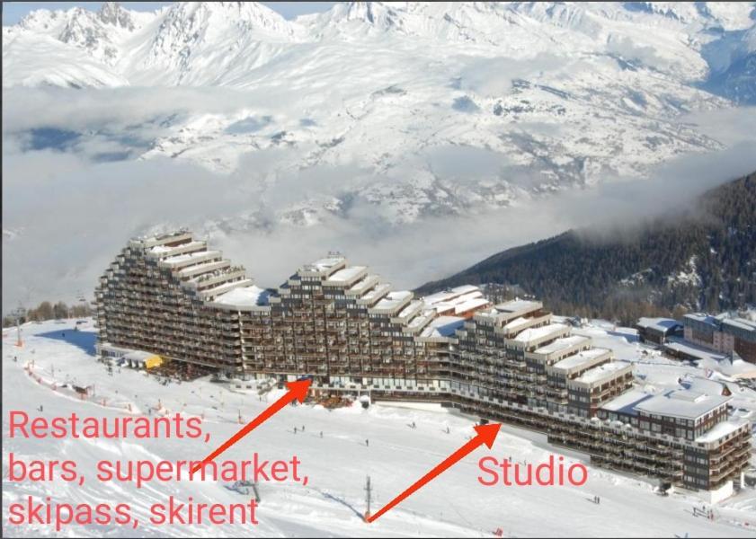 Studio Cosy 2100M Pied Des Pistes-Direct To Ski Slopes-Ski In Ski Out-La Plagne Aime 2000 Exterior foto