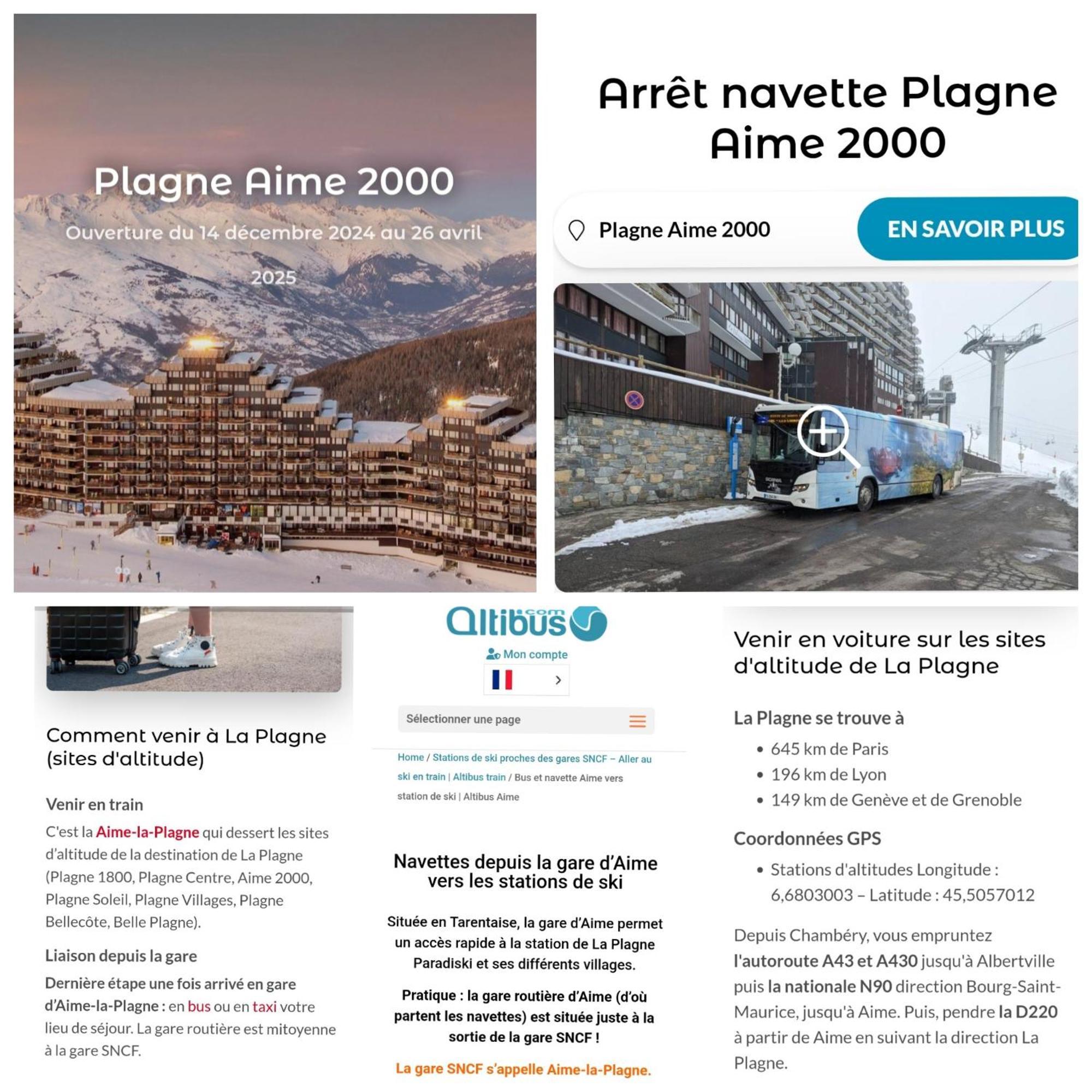 Studio Cosy 2100M Pied Des Pistes-Direct To Ski Slopes-Ski In Ski Out-La Plagne Aime 2000 Exterior foto